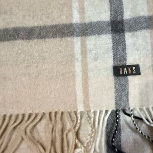 DAKS Plaid Cashmere Scarf